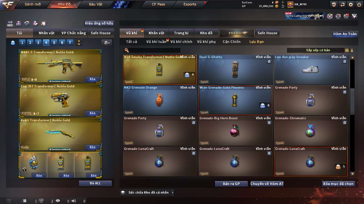 shop acc cf uy tin gia re